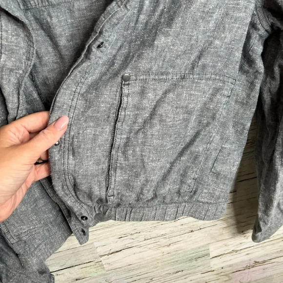 Prana gray jacket bomber size small - Picture 7 of 11